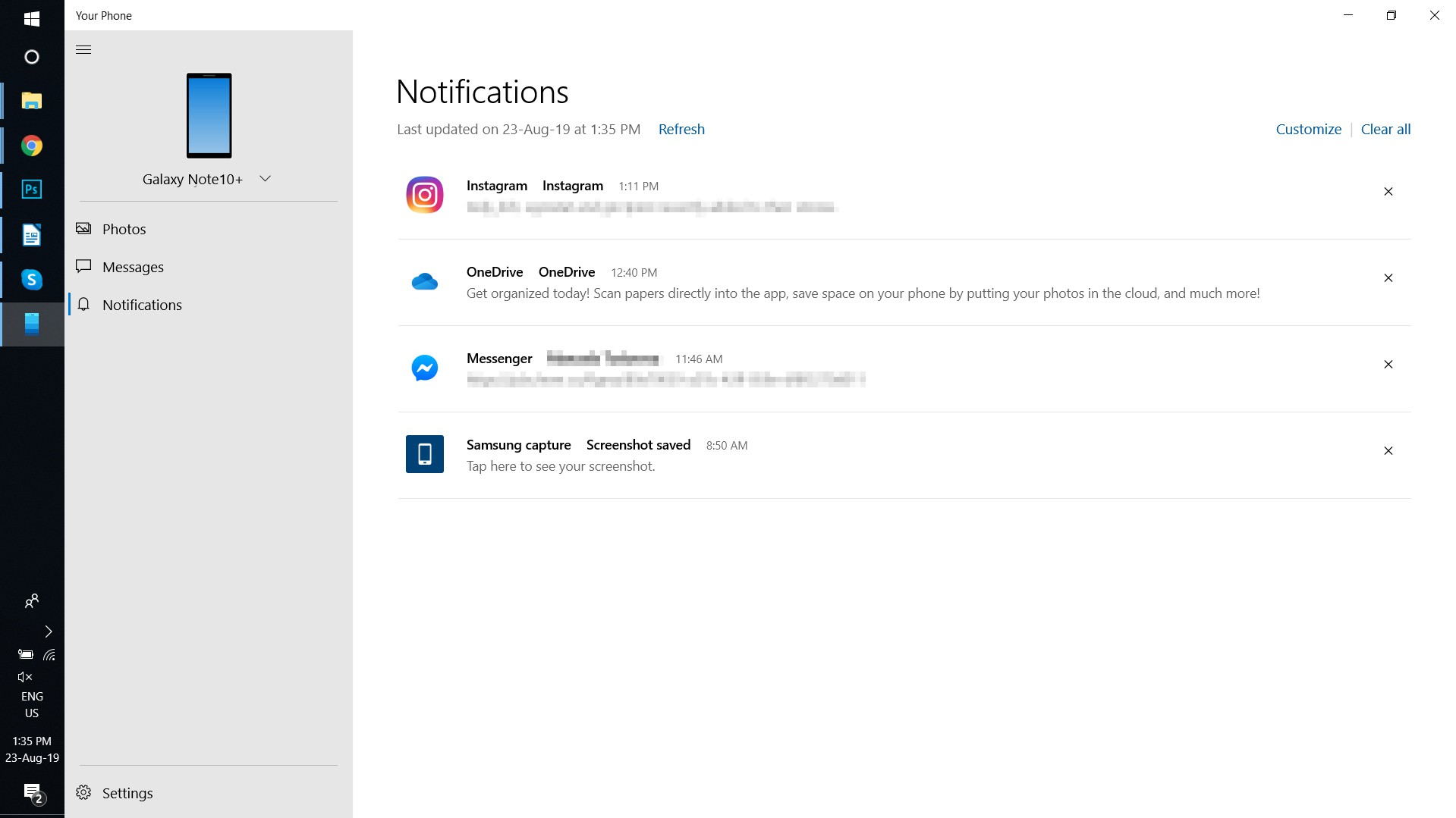 Hướng dẫn kết nối Galaxy Note 10 với máy tính qua Link to Windows - Ảnh 3. Hướng dẫn kết nối Galaxy Note 10 với máy tính qua Link to Windows - Ảnh 3.