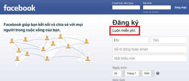 Facebook âm thầm thay đổi khẩu hiệu, không còn “miễn phí” như trước - Ảnh 1.