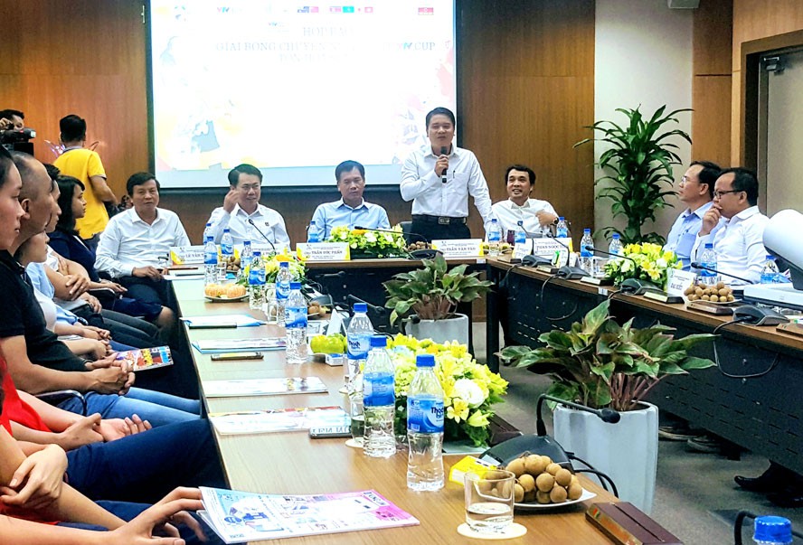 At the press conference in Hanoi on July 30.