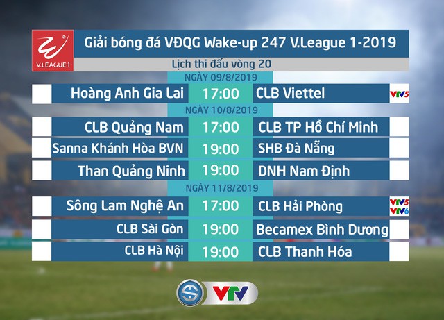 Lịch thi đấu và trực tiếp vòng 20 V.League 2019 hôm nay (9/8): Hoàng Anh Gia Lai - CLB Viettel - Ảnh 1. Lịch thi đấu và trực tiếp vòng 20 V.League 2019 hôm nay (9/8): Hoàng Anh Gia Lai - CLB Viettel - Ảnh 1.