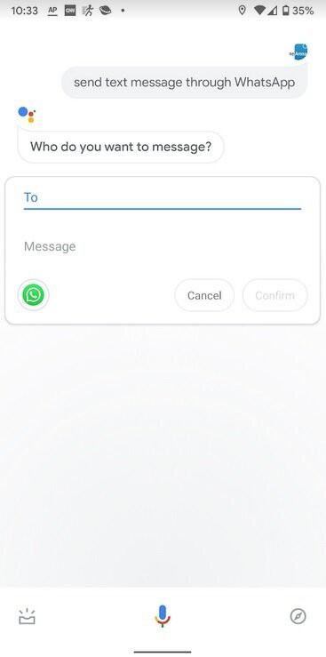 Google Assistant đã hỗ trợ ứng dụng nhắn tin WhatsApp - Ảnh 1.