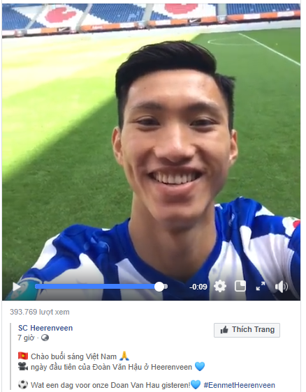 SC Heerenveen đăng video ngày ra mắt của Văn Hậu, CĐV Việt Nam lại gây bão - Ảnh 2.