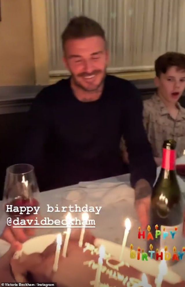 David Beckham đón sinh nhật ấm áp bên vợ con - Ảnh 3.