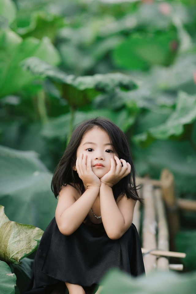 Bé gái Bắc Ninh xinh như thiên thần bên hoa sen - Ảnh 6. Bé gái Bắc Ninh xinh như thiên thần bên hoa sen - Ảnh 6.