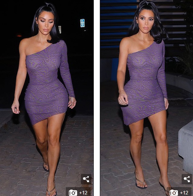 Kim Kardashian nổi bật khi diện váy ôm sát đi ăn tối - Ảnh 2. Kim Kardashian nổi bật khi diện váy ôm sát đi ăn tối - Ảnh 2.