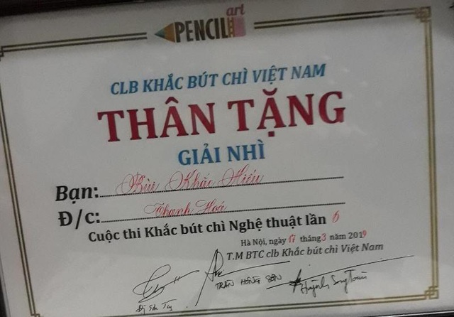 Bàn tay tài hoa của “chàng trai bút chì” - Ảnh 4. Bàn tay tài hoa của “chàng trai bút chì” - Ảnh 4.