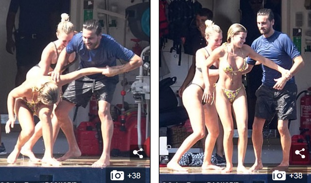 Sofia Richie vui đùa cùng bạn trai trên biển - Ảnh 2.