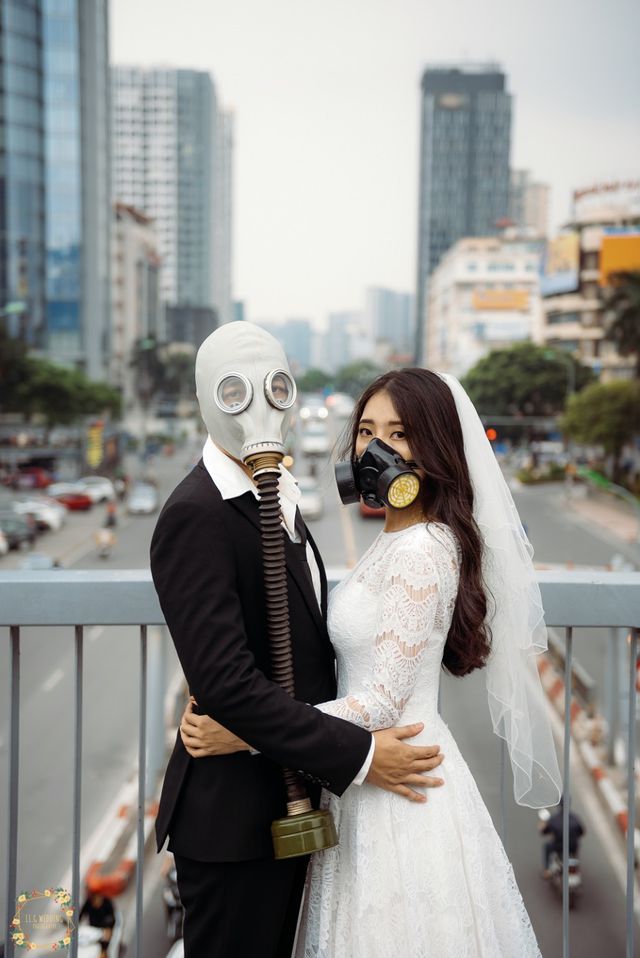 Bộ ảnh đeo mặt nạ cảnh báo ô nhiễm không khí gây ám ảnh dân mạng - Ảnh 5. Bộ ảnh đeo mặt nạ cảnh báo ô nhiễm không khí gây ám ảnh dân mạng - Ảnh 5.