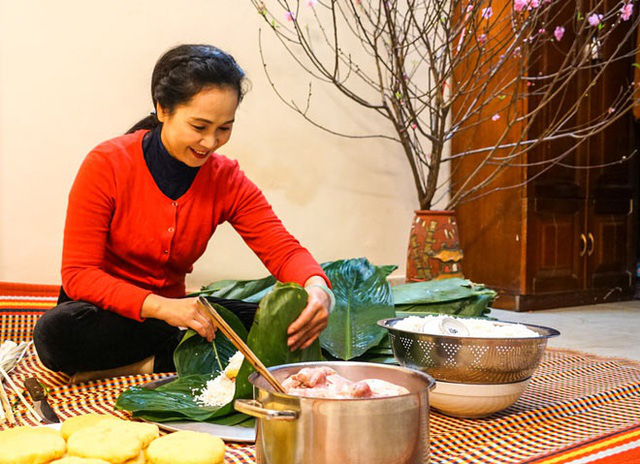 “Mẹ chồng” Lan Hương: “Ngày con dâu lớn mới về chưa biết gói bánh chưng, giờ gói tốt rồi” - Ảnh 6.