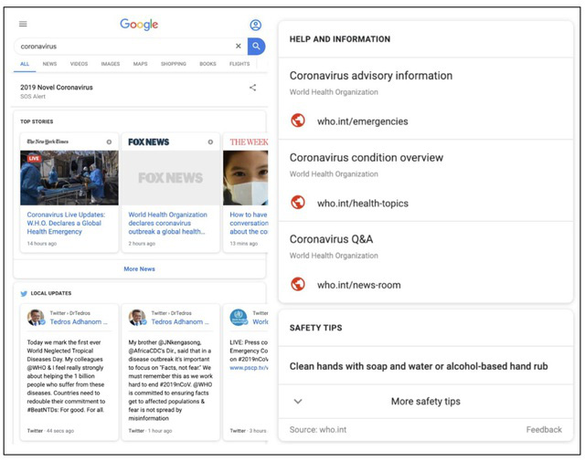 Google kích hoạt tính năng đặc biệt với các tìm kiếm về virus Corona - Ảnh 1.