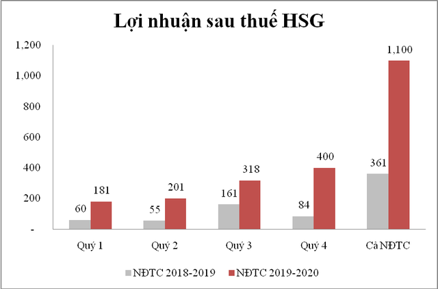 Bất chấp khó khăn do đại dịch COVID-19, HSG trở lại câu lạc bộ doanh nghiệp lợi nhuận nghìn tỷ - Ảnh 1.