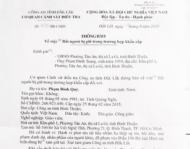 Khởi tố võ sư, giảng viên Trường ĐH Tôn Đức Thắng vì tội vu khống - Ảnh 1.