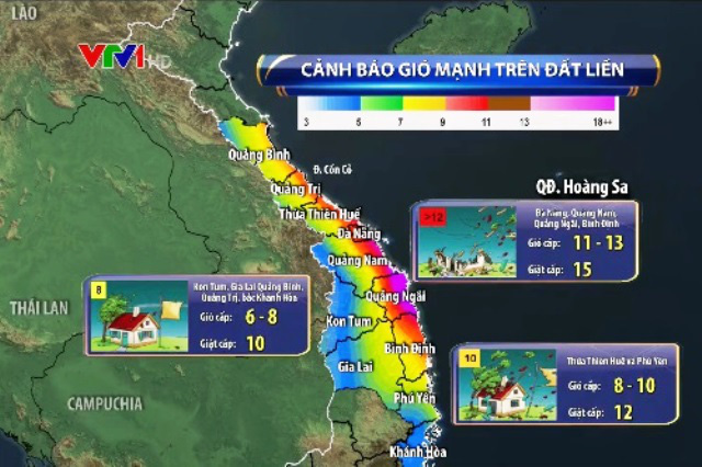 Bão số 9 tác động mạnh nhất từ đêm 27/10 đến chiều 28/10 - Ảnh 2.