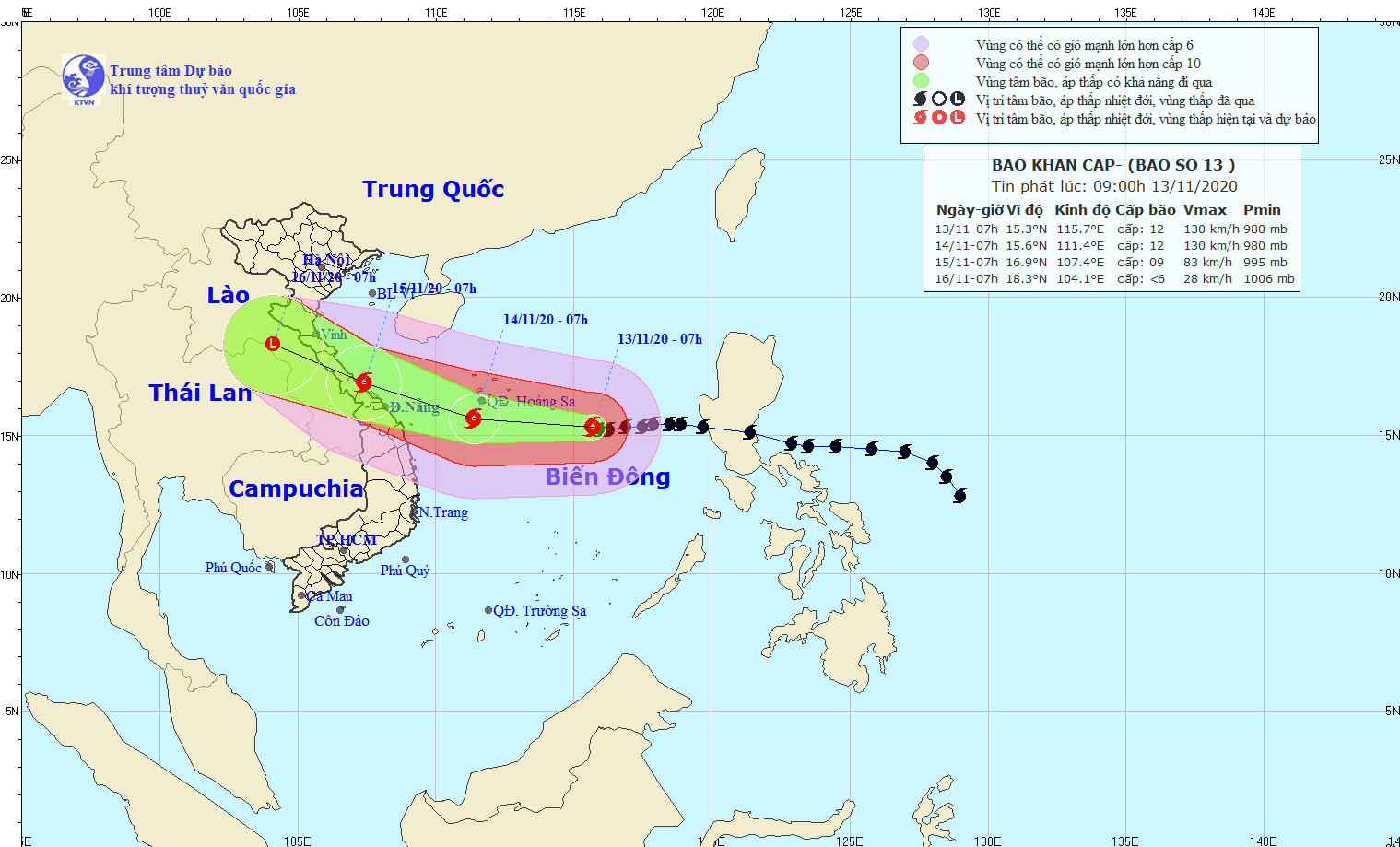 Bão số 13 có hoàn lưu rộng, gây gió mạnh, mưa lớn trên diện rộng - Ảnh 1.