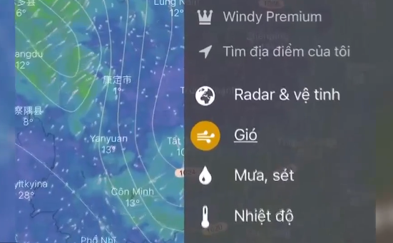 Windy - Ứng dụng theo dõi trạng thái thời tiết - Ảnh 1.