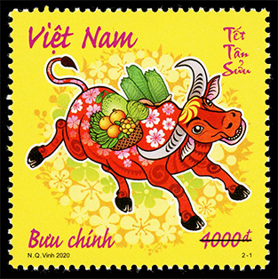 Phát hành bộ tem Tết Tân Sửu - Ảnh 3. Phát hành bộ tem Tết Tân Sửu - Ảnh 3.