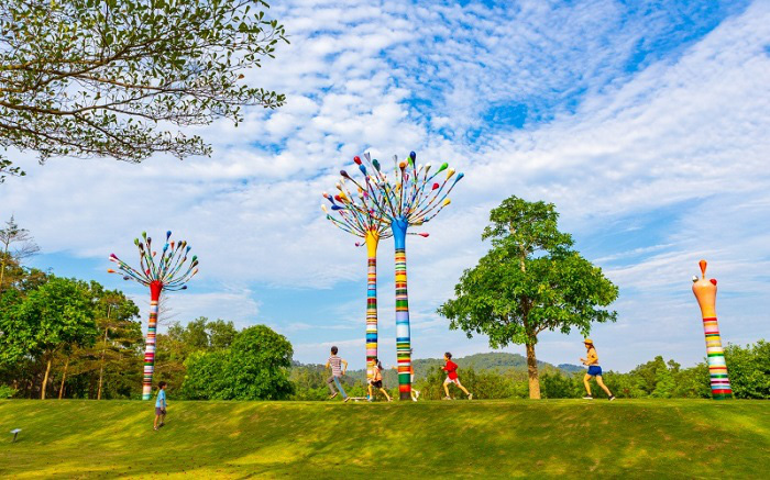 
An outdoor installation art and sculpture work at FCAM. 
