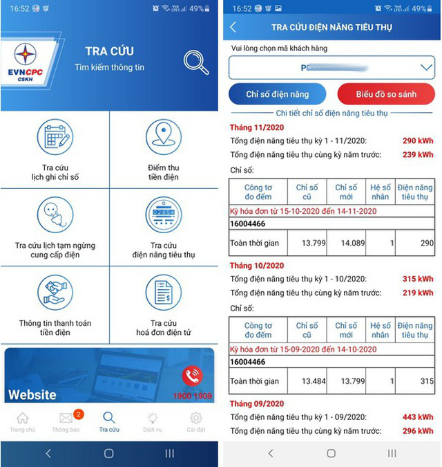 Hướng dẫn tra cứu chỉ số tiêu thụ điện của hộ gia đình ngay trên smartphone - Ảnh 6.