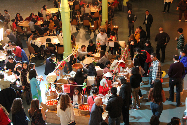 The Tet market space at the festival