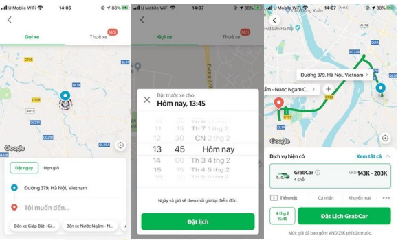 Grab thử nghiệm Chuyến xe hẹn giờ tại Hà Nội - Ảnh 1.