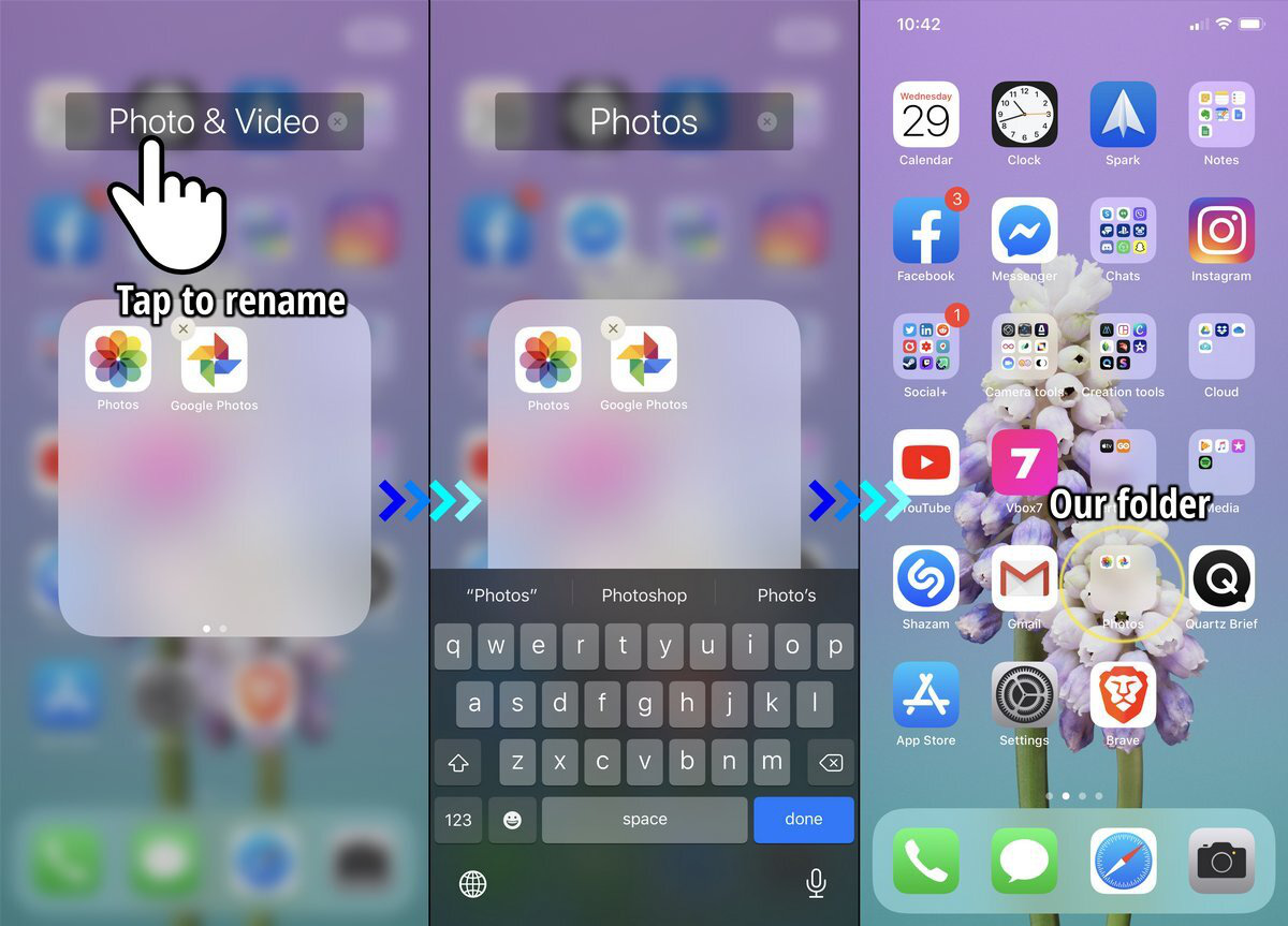 Cách tạo thư mục cho ứng dụng trên iPhone và iPad