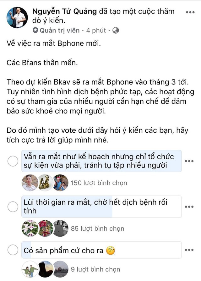 Bphone 4 có thể bị hoãn ra mắt do dịch virus Corona - Ảnh 1.