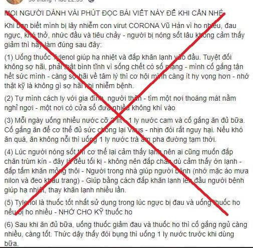 Phạt 12,5 triệu đồng nam thanh niên đăng tin chữa COVID-19 sai sự thật - Ảnh 1.