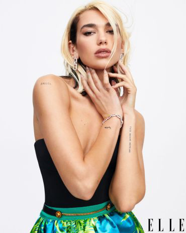 Dua Lipa gợi cảm trên Elle Mỹ - Ảnh 4.