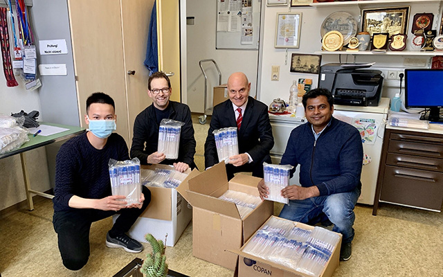 Around 6,000 sample tubes have arrived at Tubingen (Photo: Institute of Tropical Medicine/University of Tubingen) 