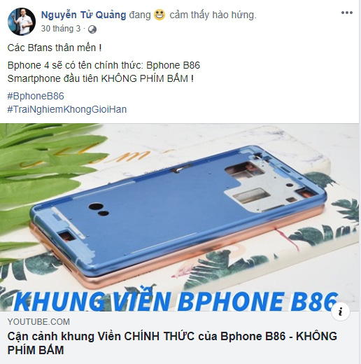 Bphone B86 chốt ngày ra mắt vào 10/5 - Ảnh 2.