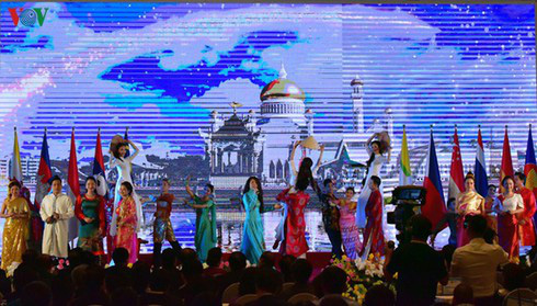 
 An art performance welcoming the opening of the event
