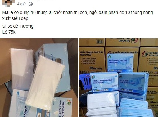 Lo ngại COVID-19, khẩu trang tăng giá trở lại chỉ sau 1 đêm - Ảnh 1.