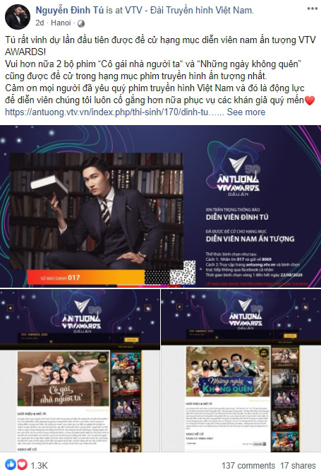 Giai đoạn nước rút, loạt diễn viên kêu gọi bình chọn tại VTV Awards 2020 - Ảnh 6.