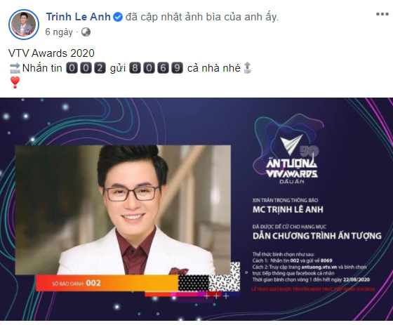 Dàn nam MC, BTV chạy đua kêu gọi bình chọn tại VTV Awards 2020 - Ảnh 4.