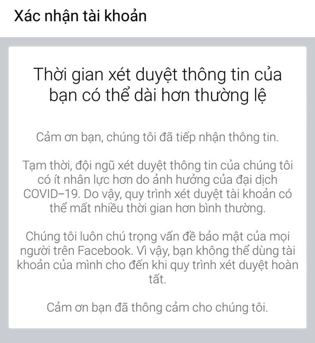 Nhiều người dùng Facebook tại Việt Nam bị khóa tài khoản không rõ lý do - Ảnh 2.