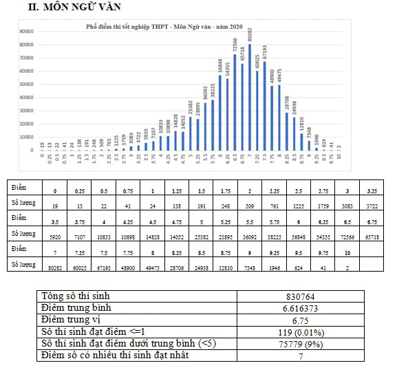 Có 2 thí sinh đạt điểm tuyệt đối môn Ngữ văn ở kỳ thi tốt nghiệp THPT 2020 - Ảnh 2.