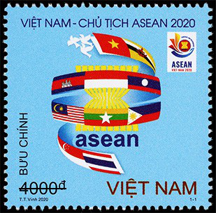 Phát hành bộ tem “Việt Nam Chào mừng năm ASEAN” - Ảnh 1.