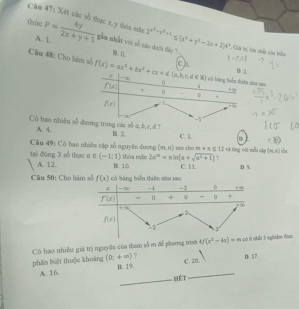 Đề thi To&aacute;n kỳ thi tốt nghiệp THPT năm 2020 đợt 2 - Ảnh 5.