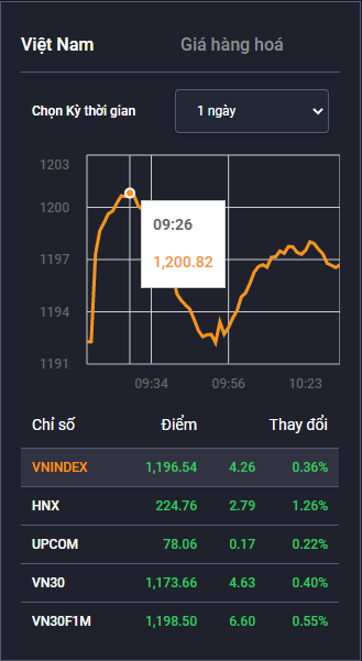 VN-Index vượt mốc 1.200 điểm - Ảnh 1.