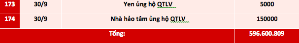 Quỹ Tấm lòng Việt: Danh sách ủng hộ từ ngày 16 - 30/9/2021 - Ảnh 8.