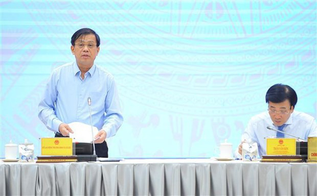 
Deputy Minister of Labour, Invalids and Social Affairs Le Ba Hoan speaks at the press conference on November 6 (Photo: VNA)

