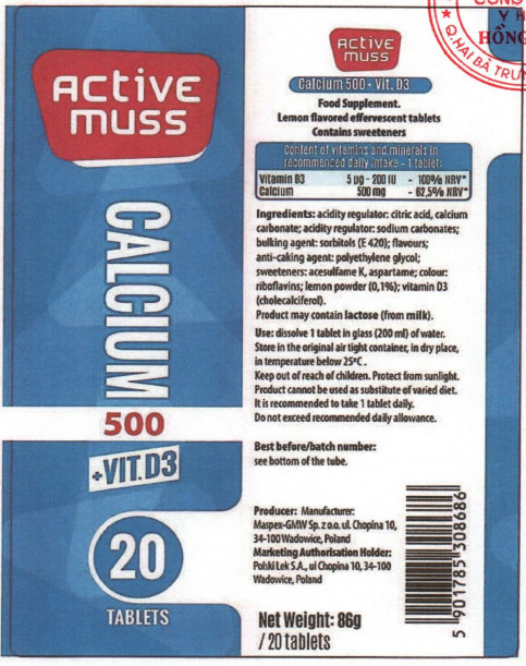 Cảnh báo về lô sản phẩm CALCIUM 500 + VIT. D3 có chứa 2-chloroethanol - Ảnh 1.