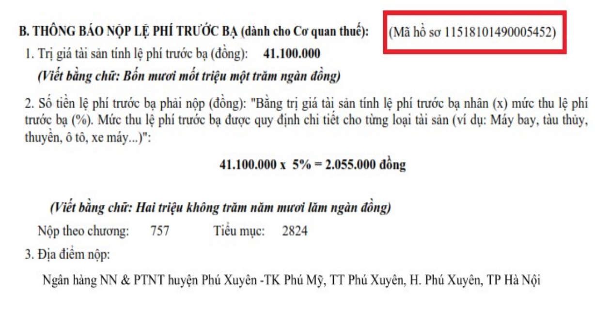 C&aacute;ch nộp ph&iacute; trước bạ &ocirc; t&ocirc;, xe m&aacute;y online - Ảnh 1.