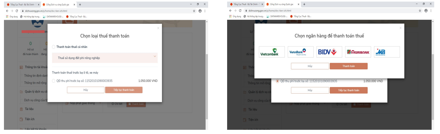 C&aacute;ch nộp ph&iacute; trước bạ &ocirc; t&ocirc;, xe m&aacute;y online - Ảnh 5.