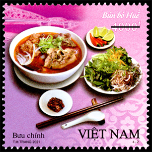 Bún bò Huế, miến lươn xuất hiện trong bộ tem Ẩm thực Việt Nam - Ảnh 2.