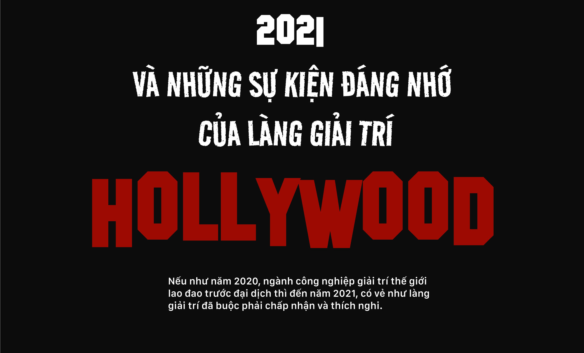 2021 và những sự kiện đáng nhớ của làng giải trí Hollywood - Ảnh 1.