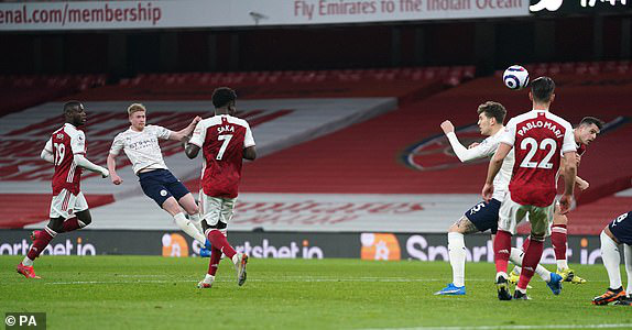 Arsenal 0-1 Man City: Sterling lập công, Man City thắng trận thứ 13 liên tiếp - Ảnh 4.