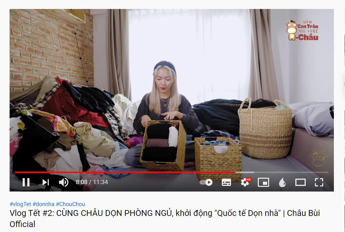 Bạn gái tin đồn của Binz hưởng ứng Quốc tế dọn nhà, dọn luôn tủ quần áo - Ảnh 1.