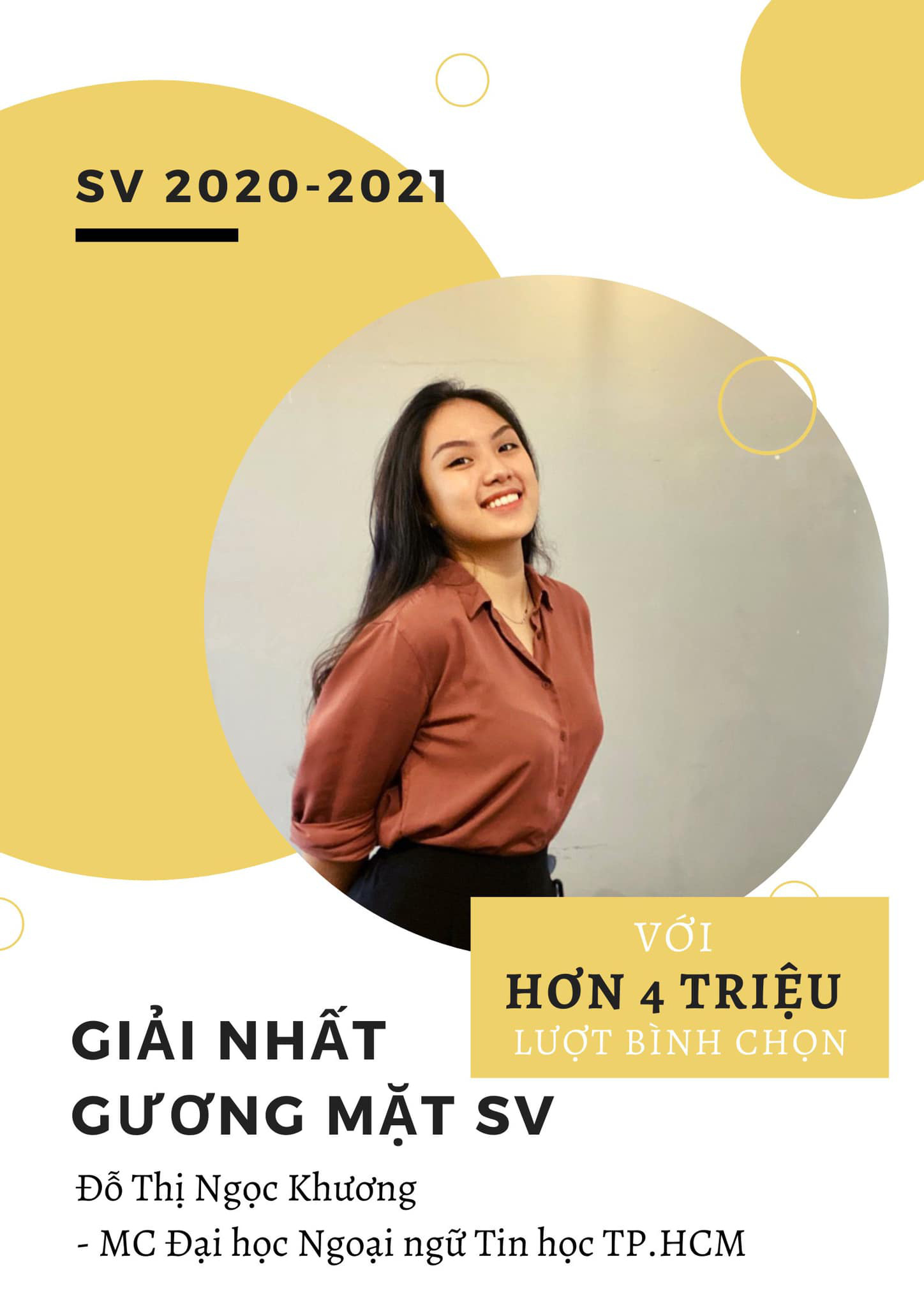 Lộ diện Gương mặt SV 2020 gi&agrave;nh chiến thắng &aacute;p đảo  - Ảnh 1.