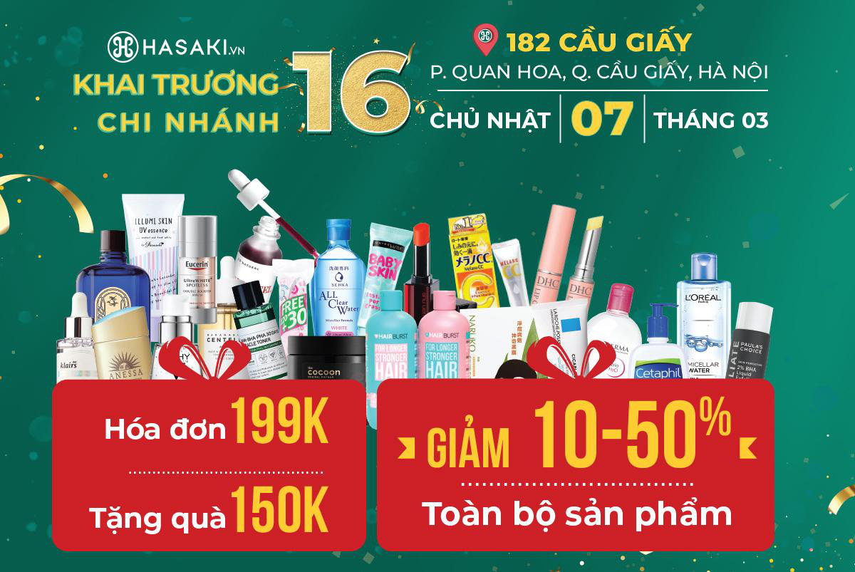 Khai trương chi nh&aacute;nh 16: Hasaki Beauty & S.P.A ch&iacute;nh thức c&oacute; mặt tại H&agrave; Nội - Ảnh 3.